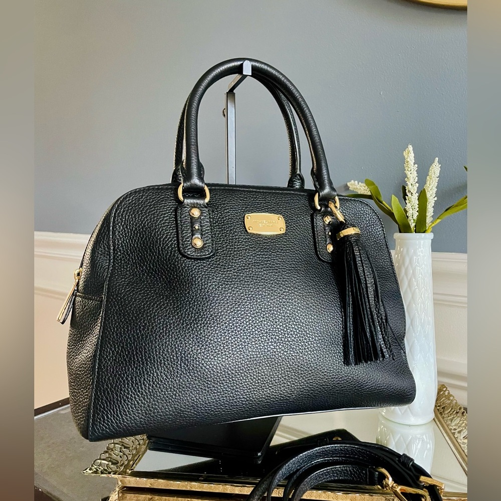 Micheal Kors Sandrine Leather Satchel - Picture 11 of 12